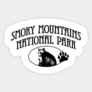 Smoky Mountains National Park Bears Sticker